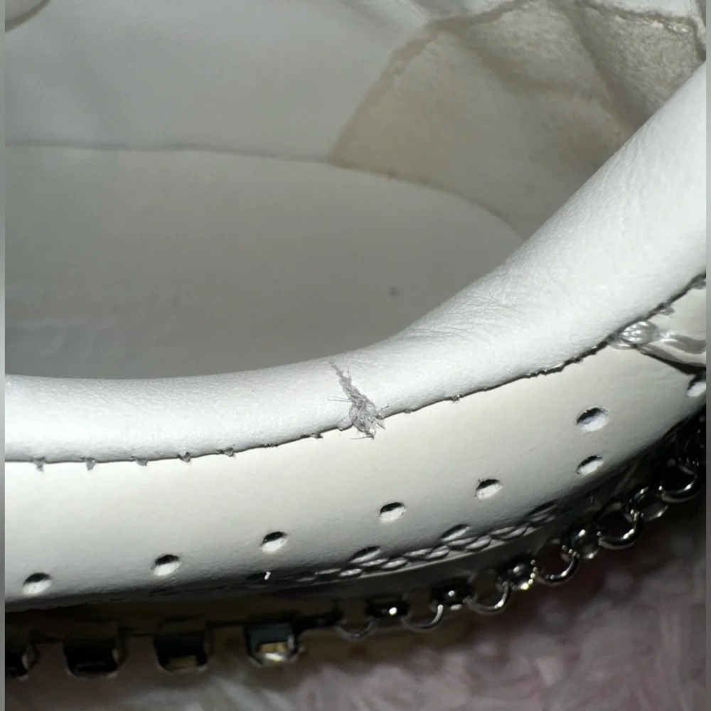 New Gucci Re-Web Crystal Chain Sneakers Size 38 - Picture 12 of 14